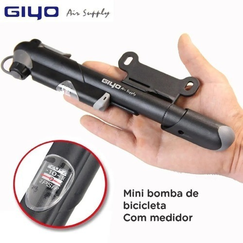 Bomba De Ar Pneu Bike Bicicleta - Com Suporte - Até 120 Psi