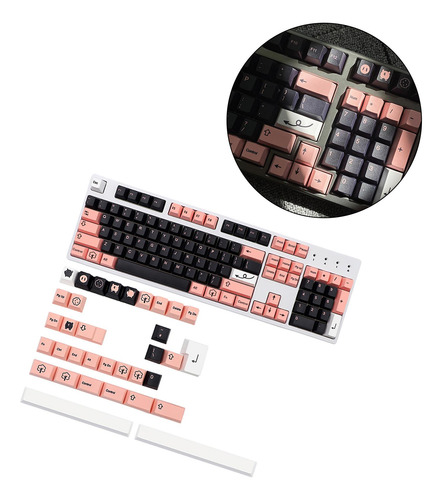 Keycaps Pbt Compatible Con 138 Accesorios De Tapa De Llave