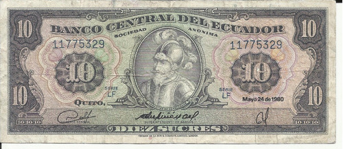 Ecuador 10 Sucres 1980