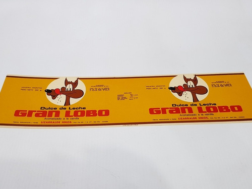 Antiguas Etiquetas Dulce De Leche Ilolay Upar Mag 58095 (Usado)