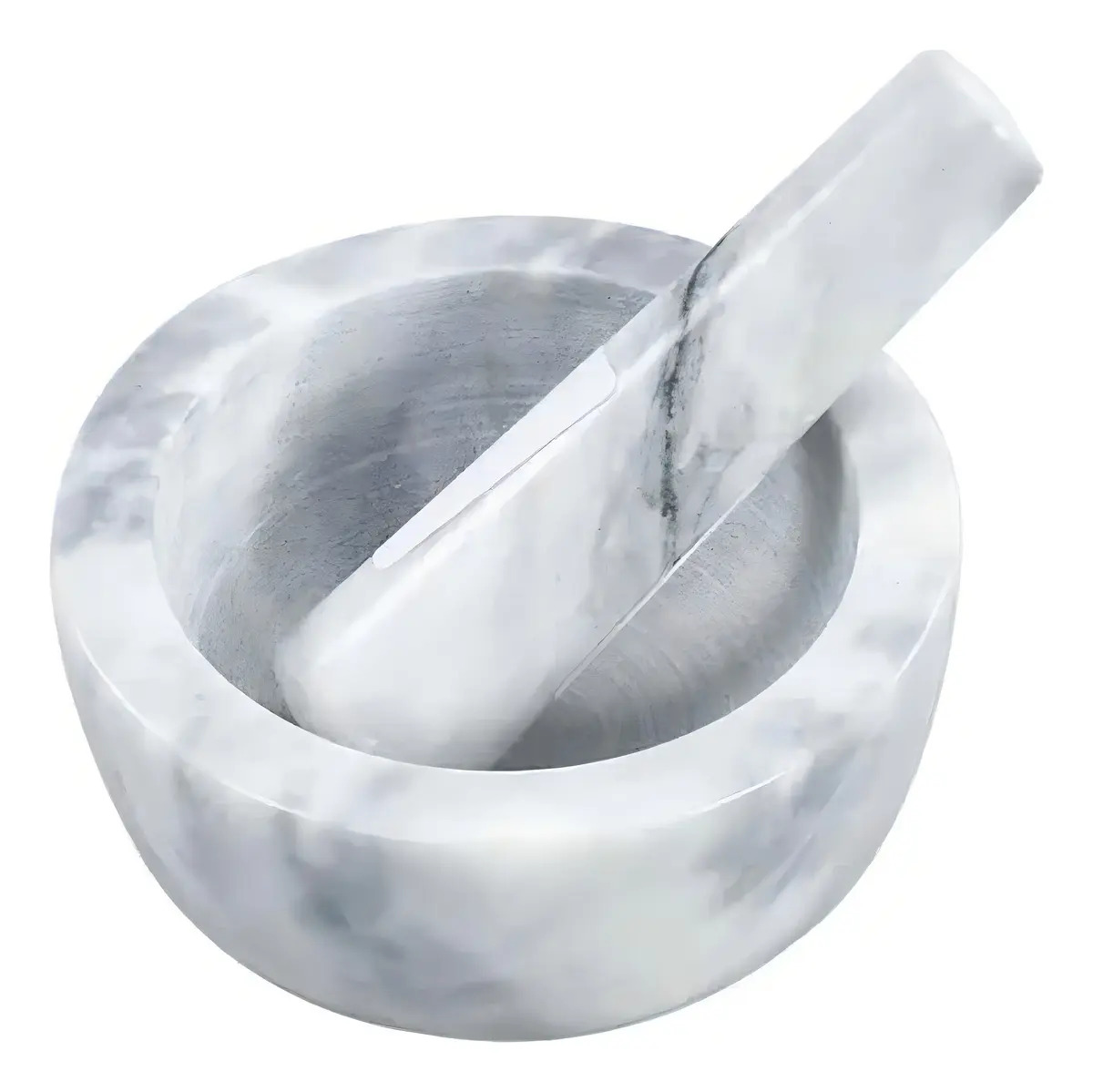 Pilão De Mármore Lyor Marin 12x6 Marmorizado