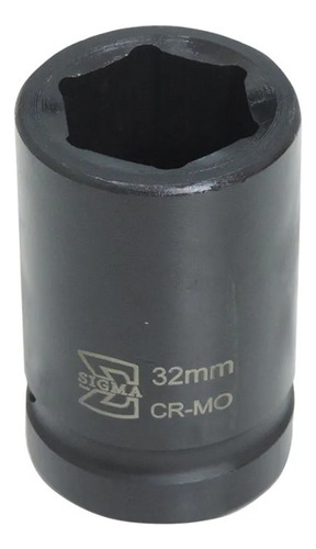 Soquete Impacto 1' X 32mm Longo - Sigma Tools Cor Preto