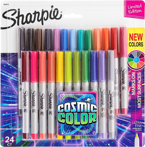 ¡ Marcador Permanente Sharpie Punta Ultra Fina Kit 24 Und !!