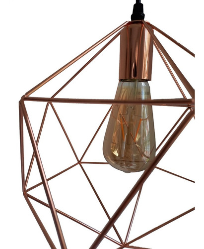 Imagen 4 de 6 de Lámpara De Techo Vintage Cobre Para Sala, Cocina, Etc.