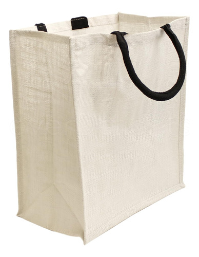 5 Pack   Cleverdelights Color Blanco Burlap Bolsas De Com