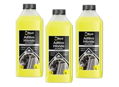 Kit Aditivo Híbrido Premium Black Amarelo (1 Litro) - 3 Unid