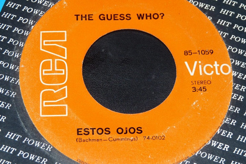 Jch- The Guess Who Tus Ojos / Pies Ligeros Rock 45 Rpm