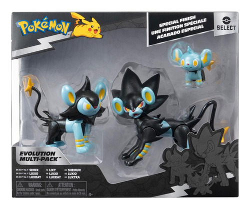 Pokémon Multipack X 3 Figuras Evolución (shinx Y Luxray)