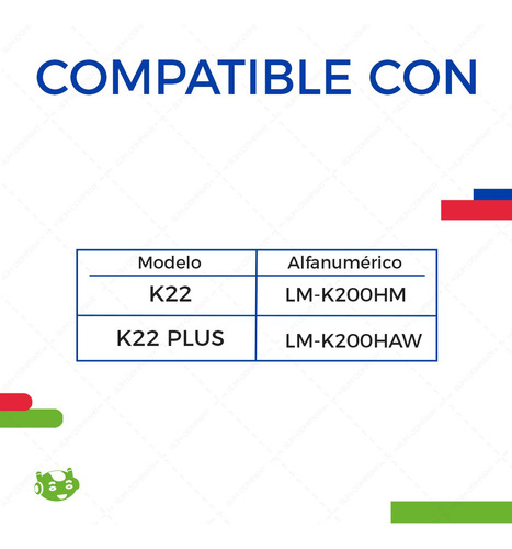 Pantalla Completa Para LG K22 Plus Lm-k200haw Touch Screen Color Negro