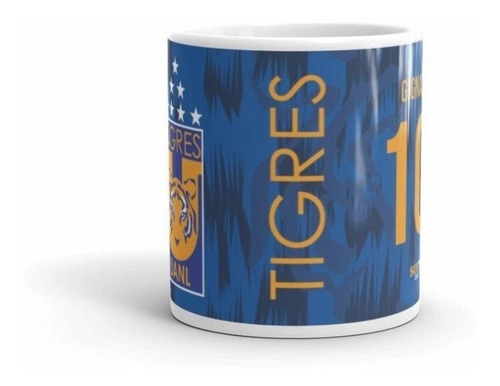 Tigres Taza FĂștbol Con Caja De Madera Para