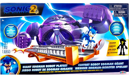 Sonic 2 Juego Robot De Eggman Gigante Jakks Pacific 1 Juego