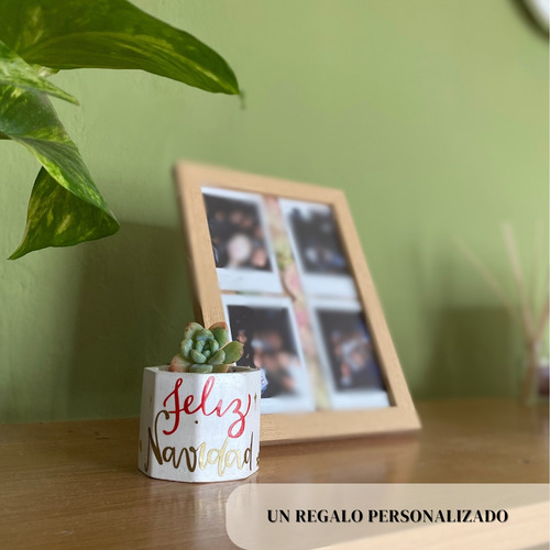 Recuerdos Fiesta 10 Macetas - Personalizables Suculentas