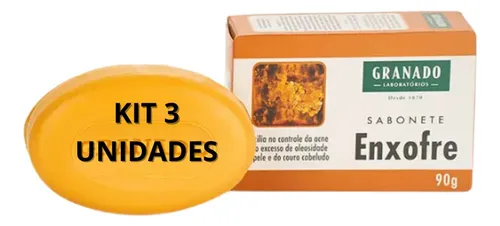 comprar Kit Com 3 Sabonete Granado Enxofre Acne Pele E Cabelo Oleoso