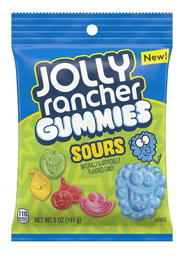 Jolly Rancher Gummie Sour Gomita Sabor Acido Importado 141g