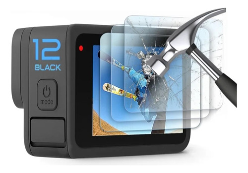 Lamina Protectora De Pantalla Trasera Frontal Gopro Hero 12