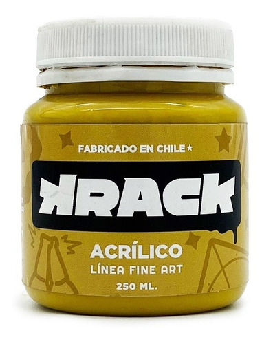 Frasco De Pintura Acrilica Krack 250ml Color Pipeño