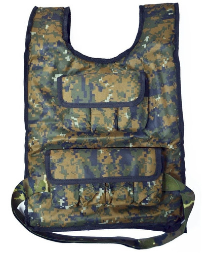 Chaleco Con Peso Regulable De 10 Kg Camuflado Crossfit