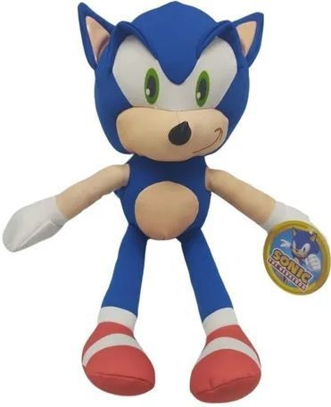 Imagen 3 de 4 de Peluche Sonic The Hedgehog - 45 Cm De Alto - Marca New Toy's