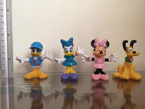 Minnie Daisy Donald Pluto / Lote De 4 Figuras / Disney