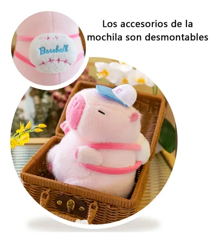 Peluche de cocodrilo capibara, muñeco de peluche extraíble, regalo