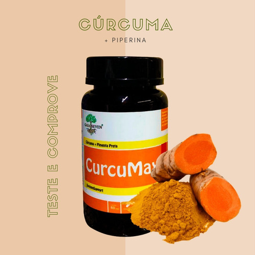 Imagem 3 de 4 de Curcumax Cúrcuma Longa Piperina Pura 750mg Açafrao Da Terrra