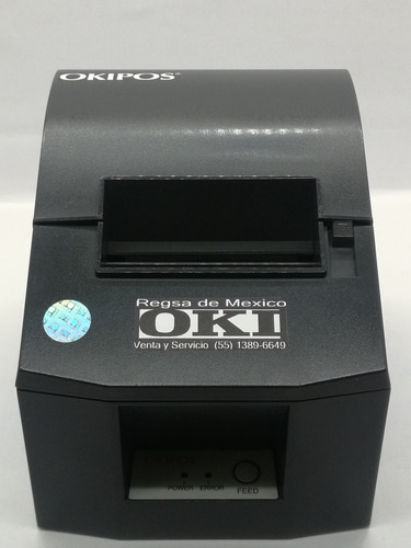 Impresora Termica Okipos Mod. 406  Puerto Red - Color Negro