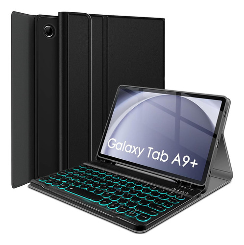 Funda Con Teclado Retroiluminado Samsung Galaxy Tab A9 Plus Color