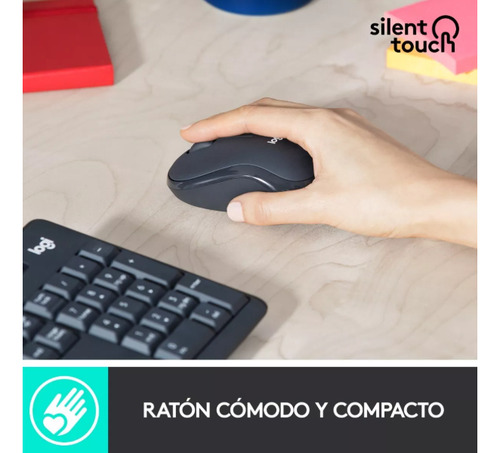 Pack Kit Teclado Mouse Inalámbrico Mk295 Silencioso Español