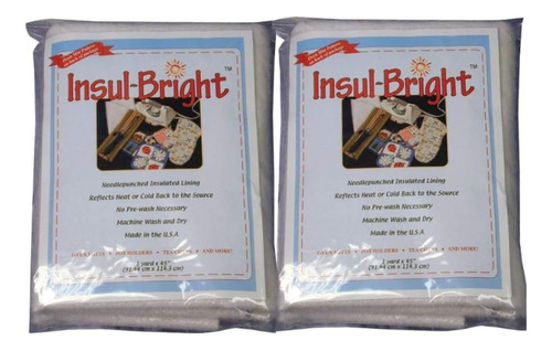 Insul-bright - Forro Aislante De 36 X 45 Pulgadas, 2 Paquete