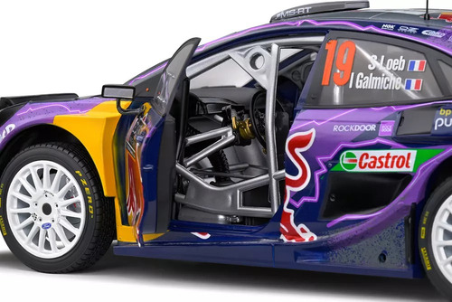 Miniatura Ford Puma Rally1 Hybrid Red Bull Racing Montecarlo Rally 2022 1:18 Solido Competition