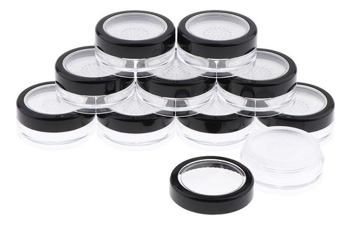 . 10x Caja Forma Forma Polvo For Maquillaje, Tamaño