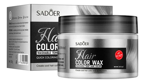 Cera Crema Para Peinar Cabello Sadoer Natural Y Matte 120g