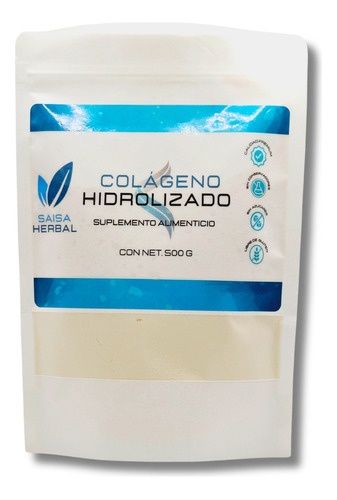 Colágeno Hidrolizado 500 G Sabor Natural SAISA HERBAL