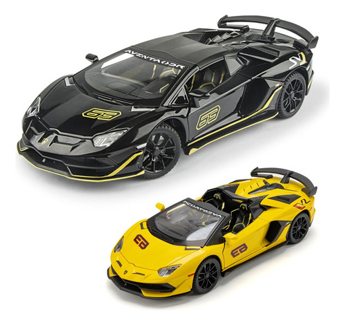 Lamborghini Aventador Svj63 Miniatura Coche Con Luz Y Sonido