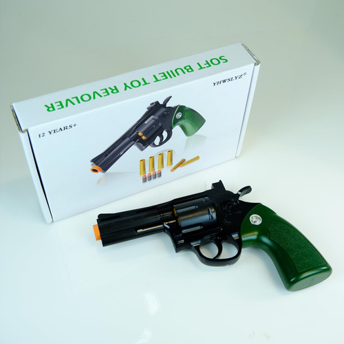 Toy Revolver Yhwslyz Eva Soft Bullets Cap Gun W/ 24 Bullets