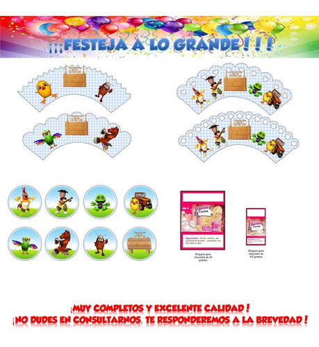 La Granja Para Imprimir Decoración Cumple Candy