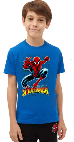 Polo De Spiderman En Algodón 