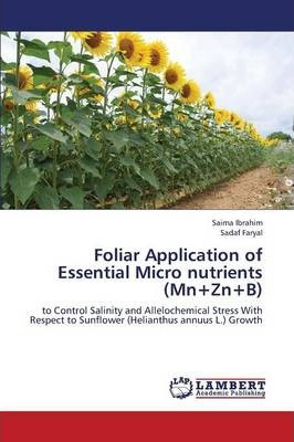 Libro Foliar Application Of Essential Micro Nutrients (mn...