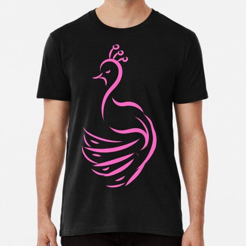 Remera Pájaro Pavo Real Pájaro Rosa Pájaro Lindo Algodon Pre