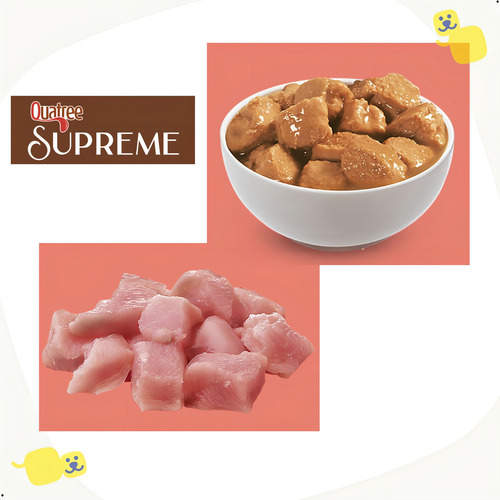 Quatree Supreme Sachê Cão Adulto Frango 18 Unidades De 100g