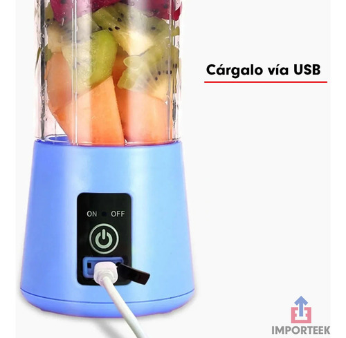 . Mini Vaso Licuadora Procesadora Portatil Usb Recargable