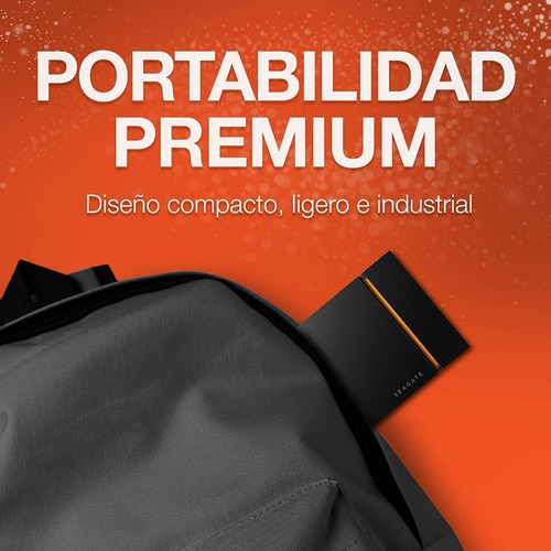 Imagen 6 de 10 de Disco Externo Ssd Seagate 500gb Firecuda Nvme Usb-c Ps4 Xbox