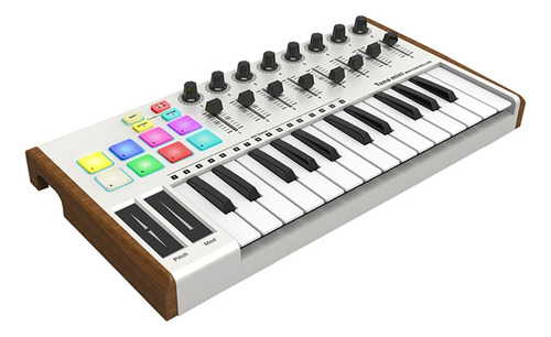 Teclado Midi Worlde Atún Pequeño Portátil Con Usb Ultra