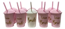 Comprar Vasos Milkshake Team Bride Personalizados Pack Por 10 Vasos