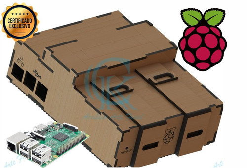 Case Raspberry Pi3 Mdf Snes 10 Peças