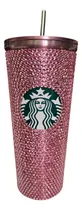 Comprar Vaso Termo Tipo Starbucks Brillos Diamantado Popote Metalico