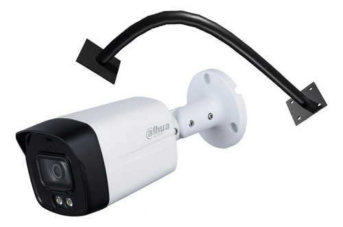 Dahua Cámara Bullet Hfw1209tlmn-plus-apolo-c Con Brazo Metálico Y Letrero Disuasivo Full Color De 2 Mp 1080p 2.8mm 108 Grados De Apertura Microfono Integrado Led 40mts Dwdr Ip67 Hfw1209tlmn Metalica