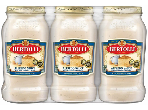 Salsa Alfredo Bertolli 3 Unidades/425g C/u