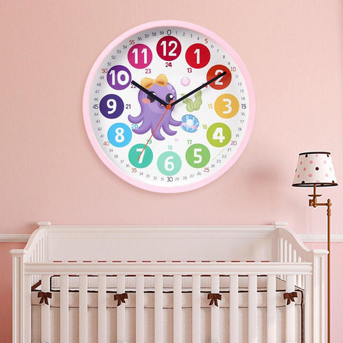 Enseñanza Relojes De Aprendizaje Reloj De Pared Para Pulpo