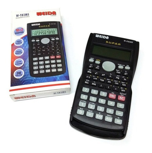 Calculadora Científica Weida W-t82ms Color Negro